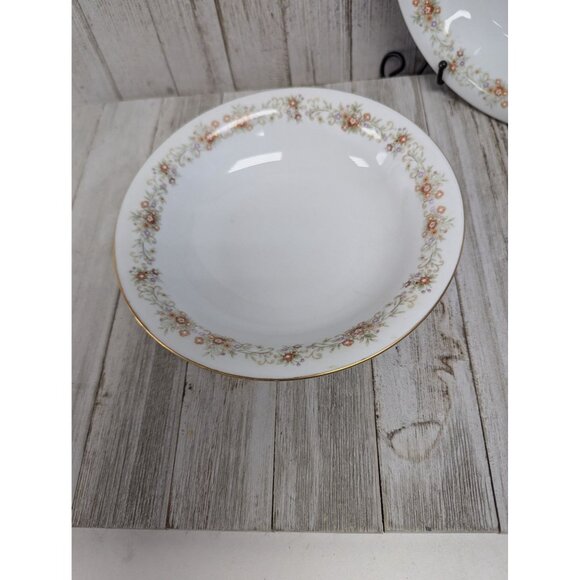 International Brighton Claridge 8302 Porcelain Set of 4 Cereal Soup Bowls - Picture 4 of 8